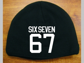 Six Seven 67 čierna pleten&aacute; čiapka stredne hrub&aacute; vo vn&uacute;tri naviac zateplen&aacute;, univerz&aacute;lna veľkosť, materi&aacute;lov&eacute; zloženie 100% akryl